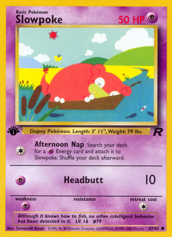 Slowpoke (67/82) [Team Rocket 1st Edition] | Nerdhalla Games