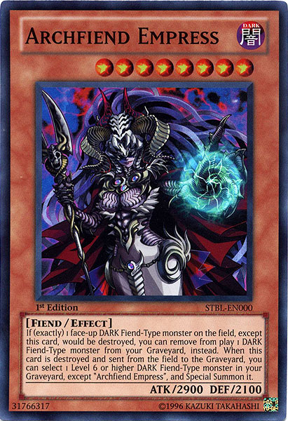 Archfiend Empress [STBL-EN000] Super Rare | Nerdhalla Games