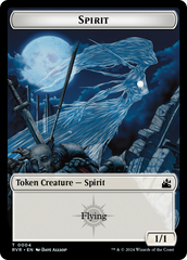 Spirit (0018) // Spirit (0004) Double-Sided Token [Ravnica Remastered Tokens] | Nerdhalla Games