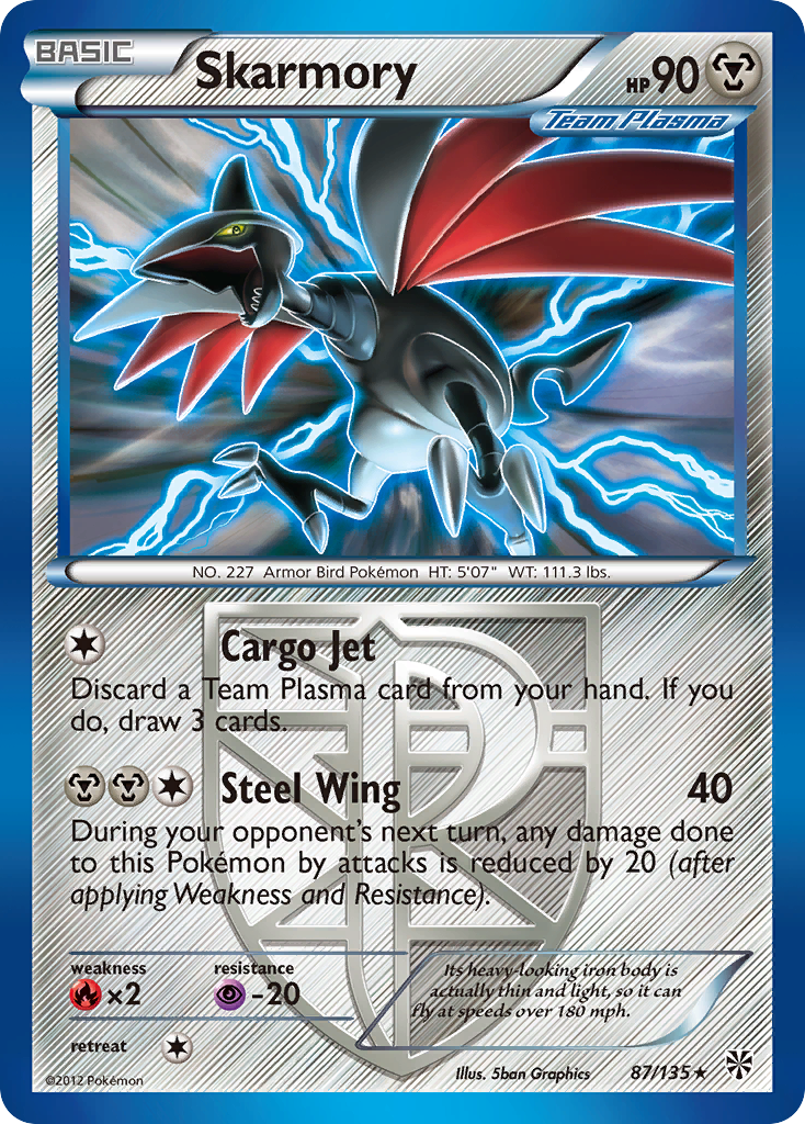 Skarmory (87/135) [Black & White: Plasma Storm] | Nerdhalla Games