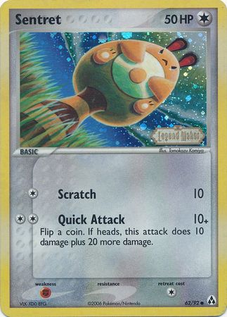 Sentret (62/92) (Stamped) [EX: Legend Maker] | Nerdhalla Games