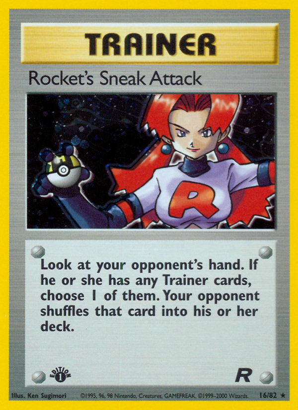 Rocket's Sneak Attack (16/82) [Team Rocket 1st Edition] | Nerdhalla Games