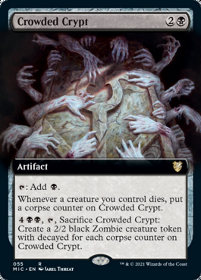 Crowded Crypt (Extended) [Innistrad: Midnight Hunt Commander] | Nerdhalla Games