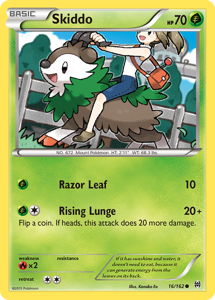 Skiddo (16/162) [XY: BREAKthrough] | Nerdhalla Games