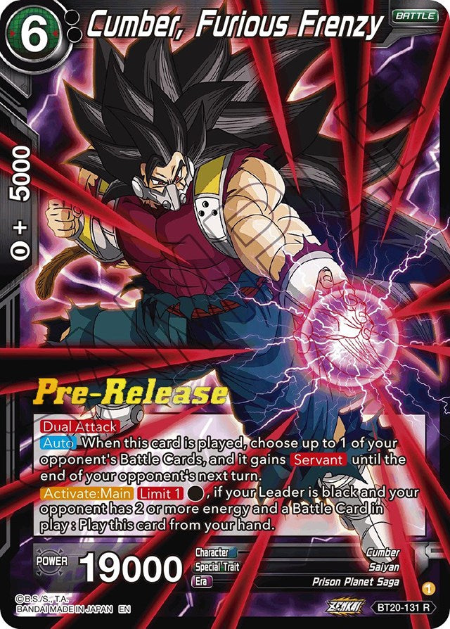 Cumber, Furious Frenzy (BT20-131) [Power Absorbed Prerelease Promos] | Nerdhalla Games