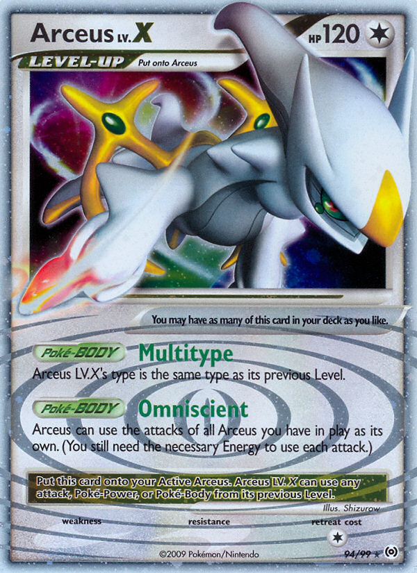 Arceus LV.X (94/99) [Platinum: Arceus] | Nerdhalla Games