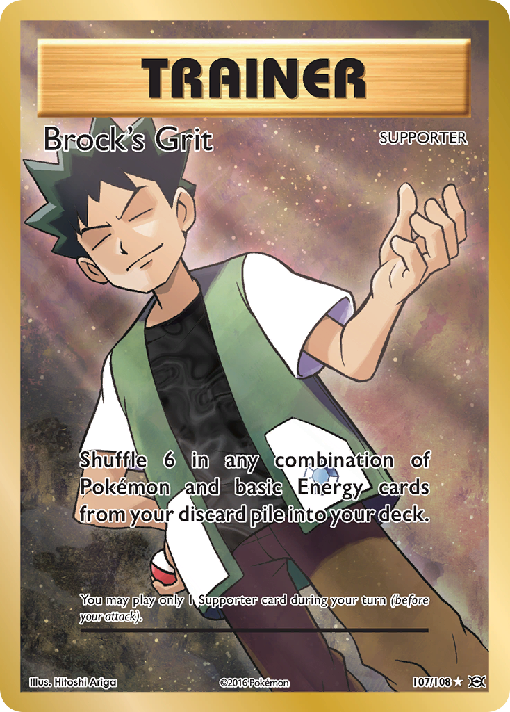 Brock's Grit (107/108) [XY: Evolutions] | Nerdhalla Games