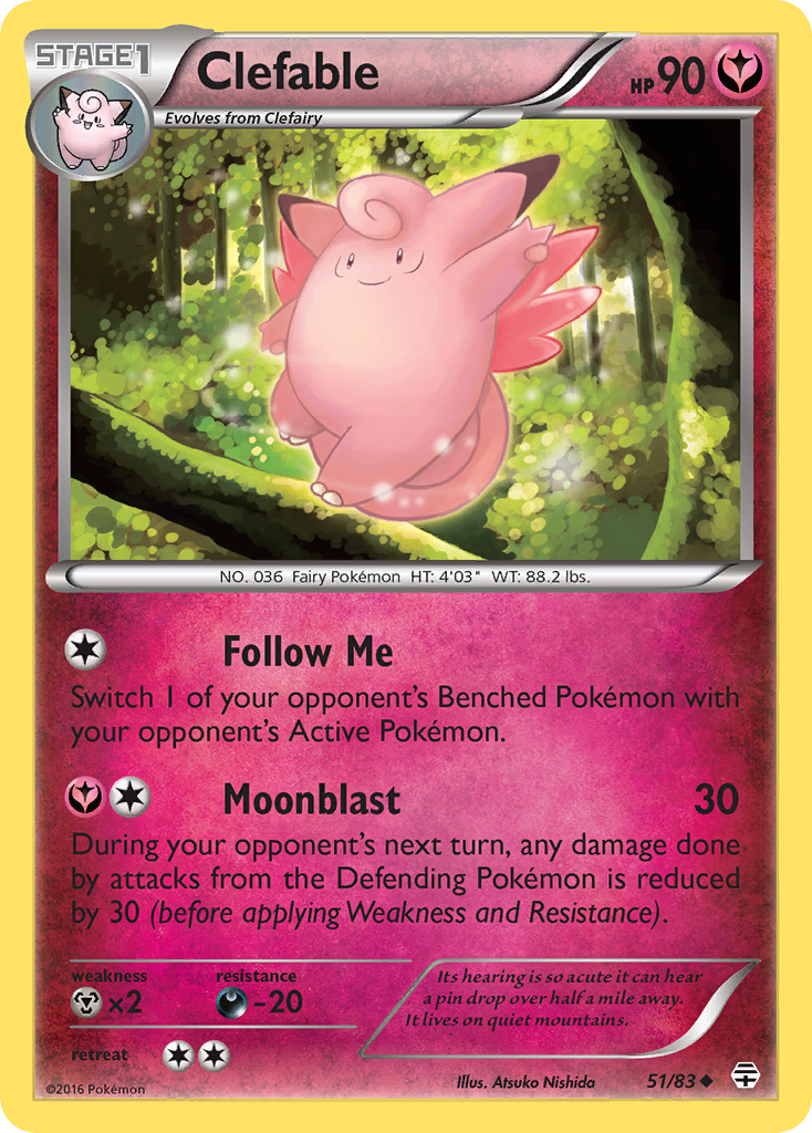 Clefable (51/83) [XY: Generations] | Nerdhalla Games