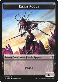 Faerie Rogue // Thopter Double-sided Token [Commander: Zendikar Rising Tokens] | Nerdhalla Games