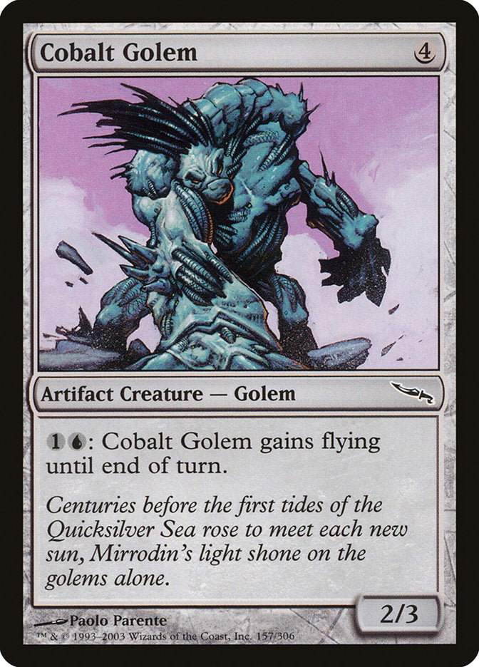 Cobalt Golem [Mirrodin] | Nerdhalla Games