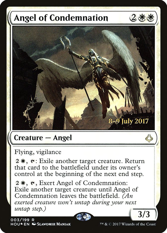 Angel of Condemnation  [Hour of Devastation Prerelease Promos] | Nerdhalla Games