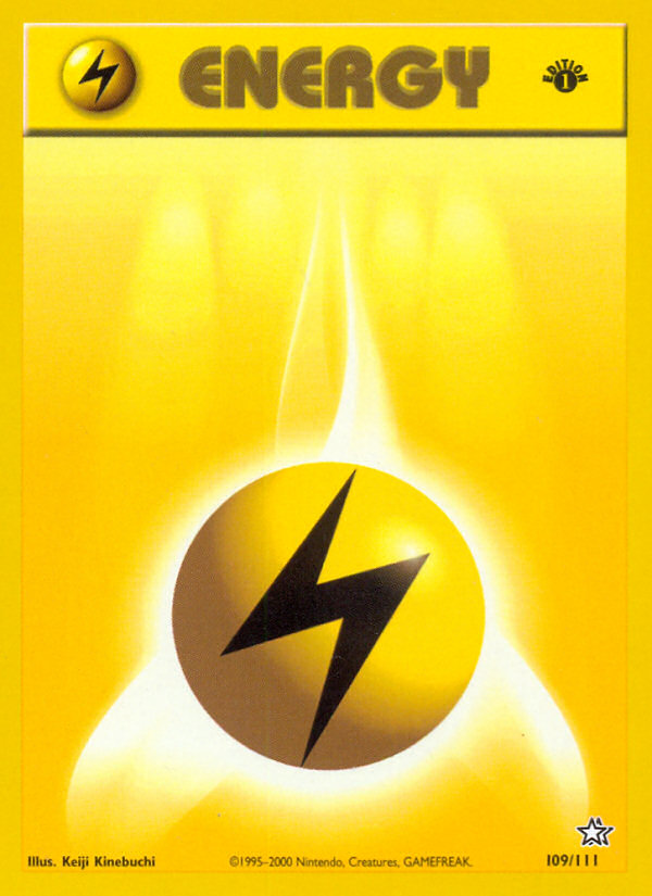 Lightning Energy (109/111) [Neo Genesis 1st Edition] | Nerdhalla Games