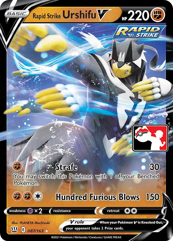 Rapid Strike Urshifu V (087/163) [Prize Pack Series One] | Nerdhalla Games