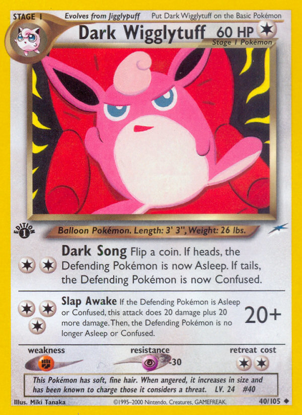 Dark Wigglytuff (40/105) [Neo Destiny 1st Edition] | Nerdhalla Games