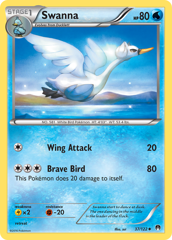 Swanna (37/122) [XY: BREAKpoint] | Nerdhalla Games