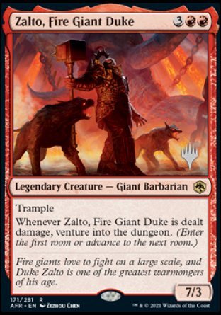 Zalto, Fire Giant Duke (Promo Pack) [Dungeons & Dragons: Adventures in the Forgotten Realms Promos] | Nerdhalla Games