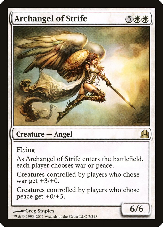 Archangel of Strife [Commander 2011] | Nerdhalla Games