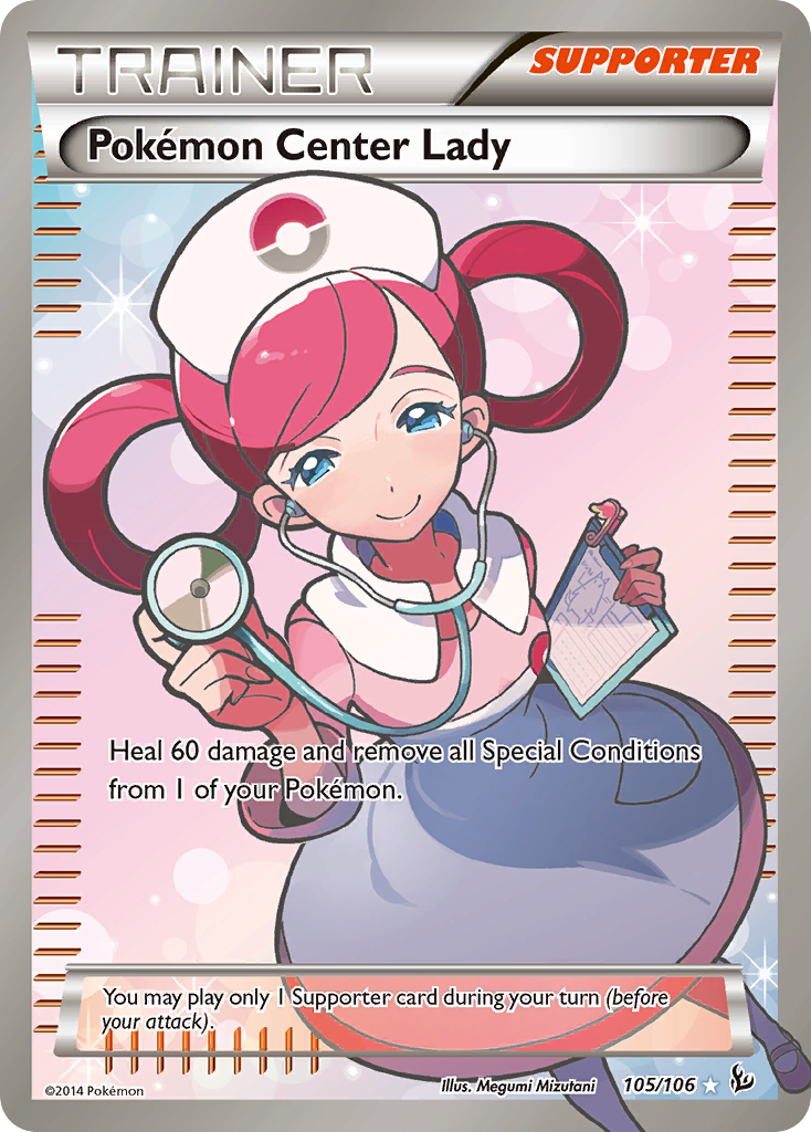 Pokemon Center Lady (105/106) [XY: Flashfire] | Nerdhalla Games