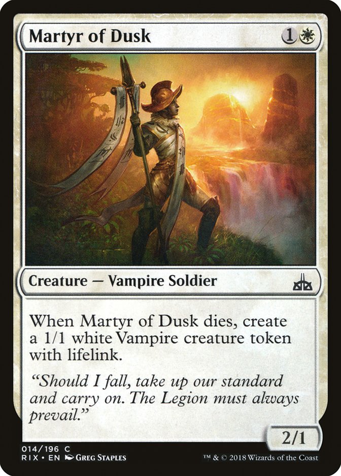 Martyr of Dusk [Rivals of Ixalan] | Nerdhalla Games