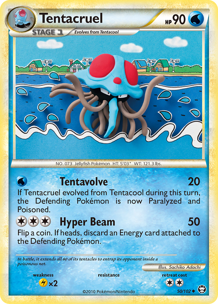 Tentacruel (50/102) [HeartGold & SoulSilver: Triumphant] | Nerdhalla Games