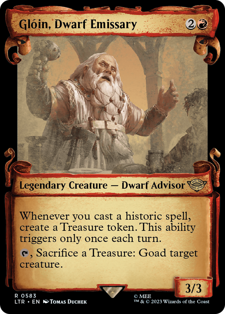 Gloin, Dwarf Emissary [The Lord of the Rings: Tales of Middle-Earth Showcase Scrolls] | Nerdhalla Games