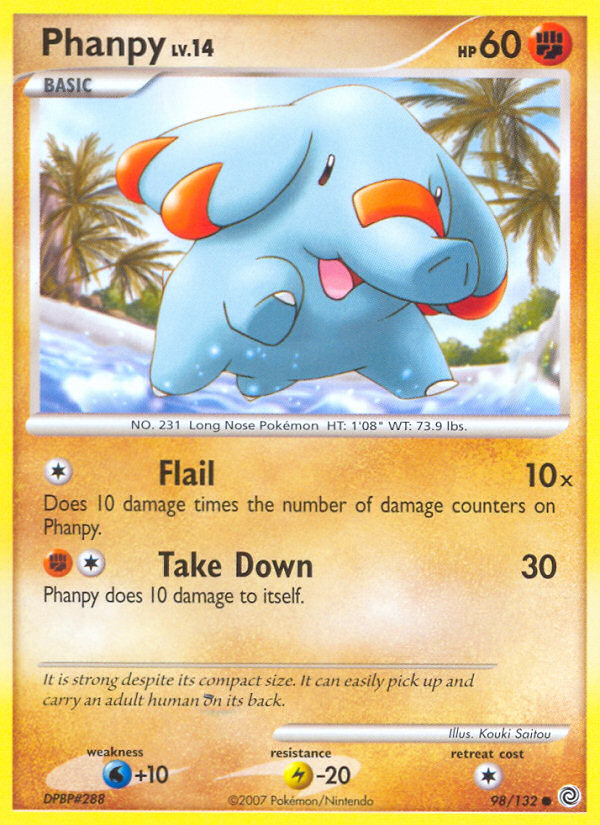 Phanpy (98/132) [Diamond & Pearl: Secret Wonders] | Nerdhalla Games