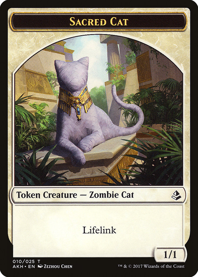 Sacred Cat [Amonkhet Tokens] | Nerdhalla Games