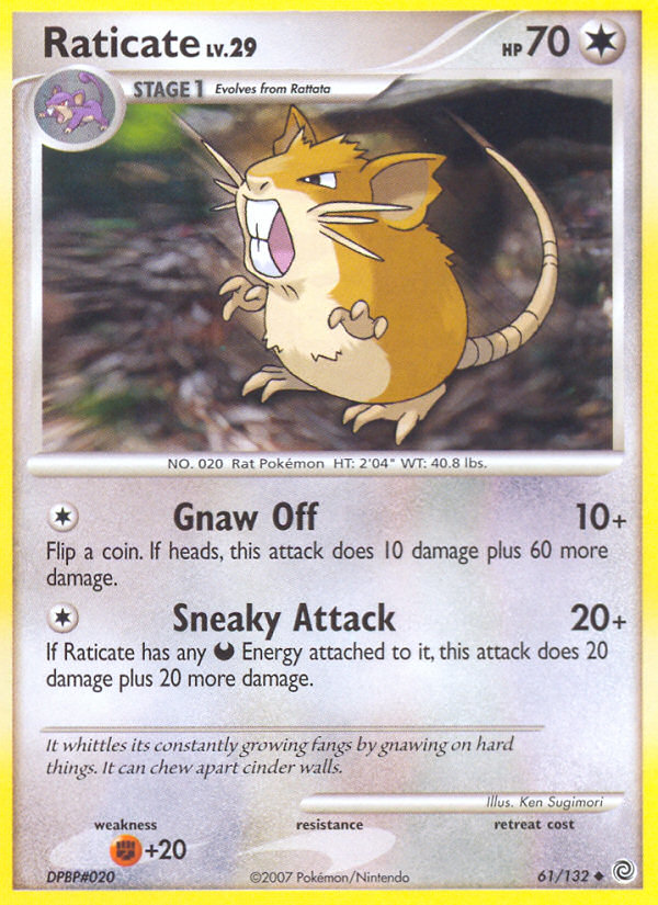 Raticate (61/132) [Diamond & Pearl: Secret Wonders] | Nerdhalla Games