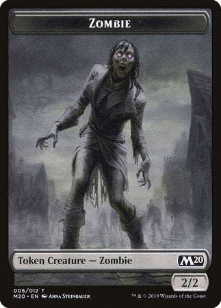 Zombie Token [Core Set 2020 Tokens] | Nerdhalla Games