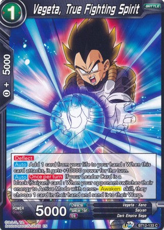 Vegeta, True Fighting Spirit [BT12-133] | Nerdhalla Games