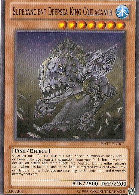 Superancient Deepsea King Coelacanth [BATT-EN007] Starfoil Rare | Nerdhalla Games