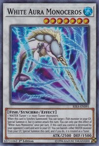 White Aura Monoceros [RIRA-EN095] Super Rare | Nerdhalla Games