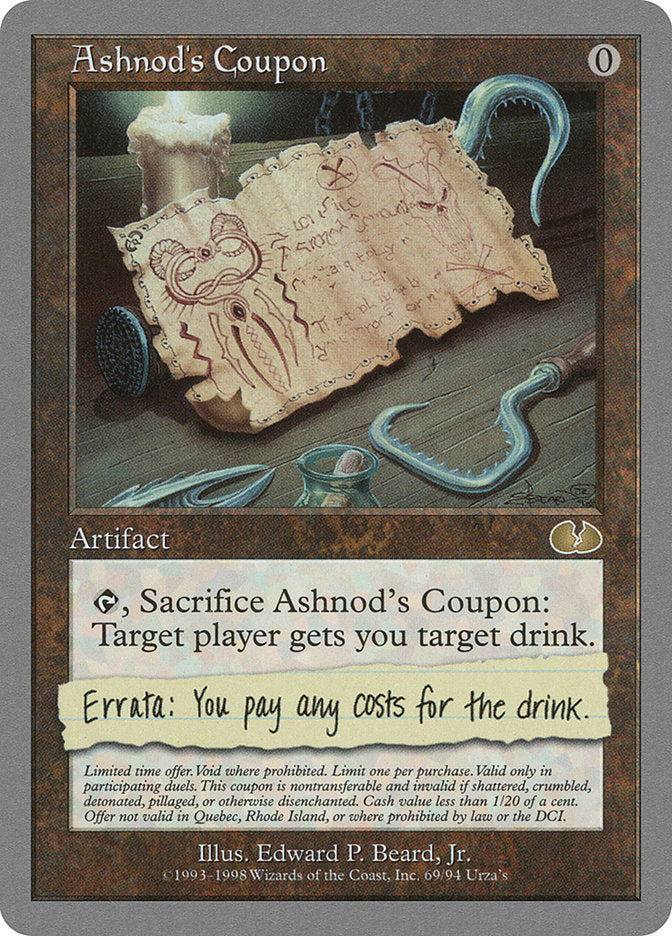 Ashnod's Coupon [Unglued] | Nerdhalla Games