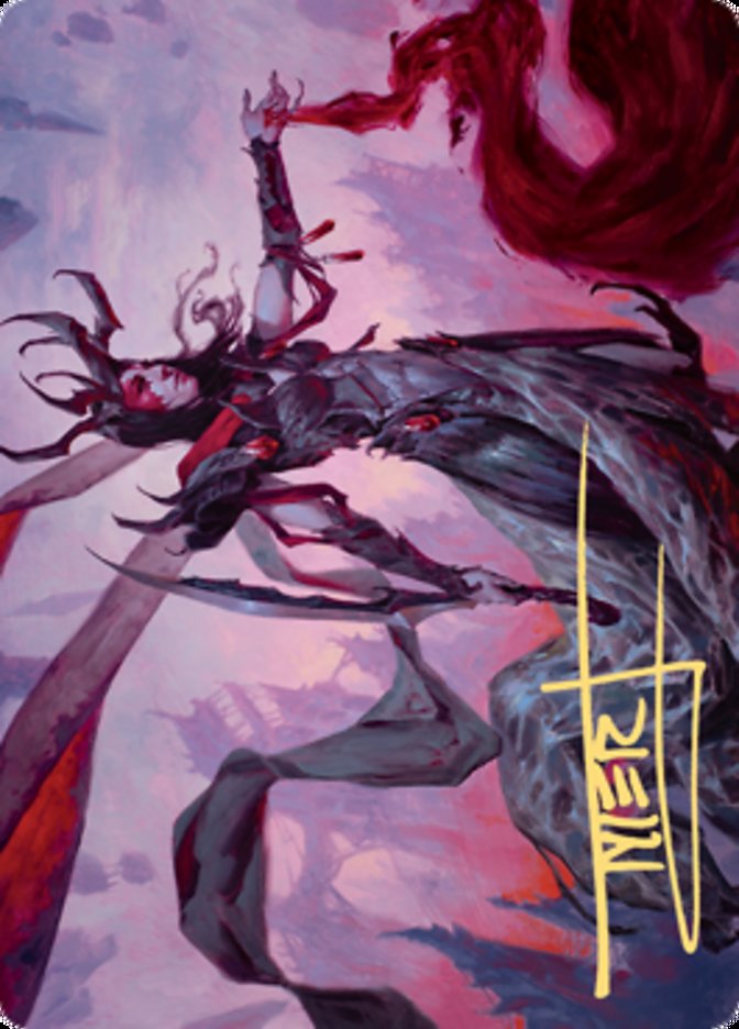 Drana, the Last Bloodchief Art Card (Gold-Stamped Signature) [Zendikar Rising Art Series] | Nerdhalla Games