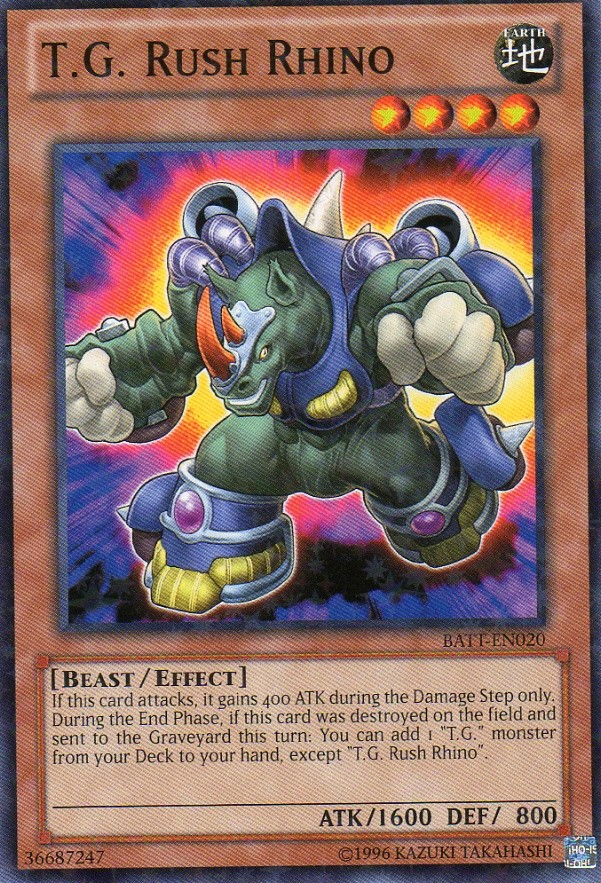 T.G. Rush Rhino [BATT-EN020] Starfoil Rare | Nerdhalla Games