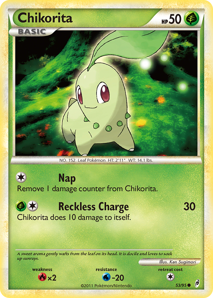 Chikorita (53/95) [HeartGold & SoulSilver: Call of Legends] | Nerdhalla Games