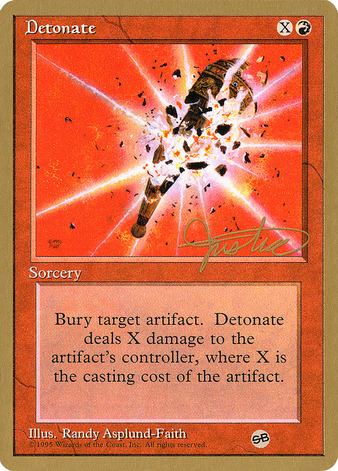 Detonate (Mark Justice) (SB) [Pro Tour Collector Set] | Nerdhalla Games