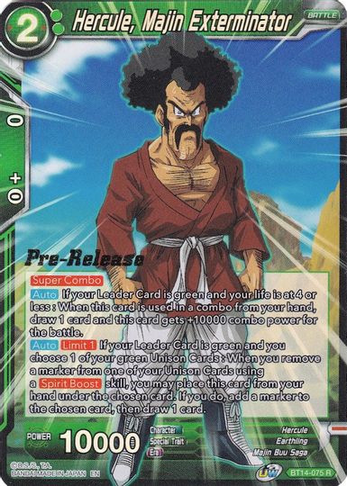 Hercule, Majin Exterminator (BT14-075) [Cross Spirits Prerelease Promos] | Nerdhalla Games