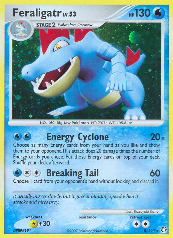 Feraligatr (8/123) [Diamond & Pearl: Mysterious Treasures] | Nerdhalla Games