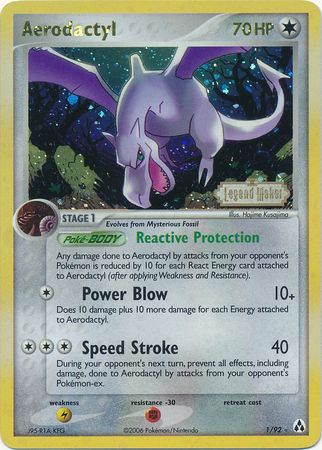 Aerodactyl (1/92) (Stamped) [EX: Legend Maker] | Nerdhalla Games