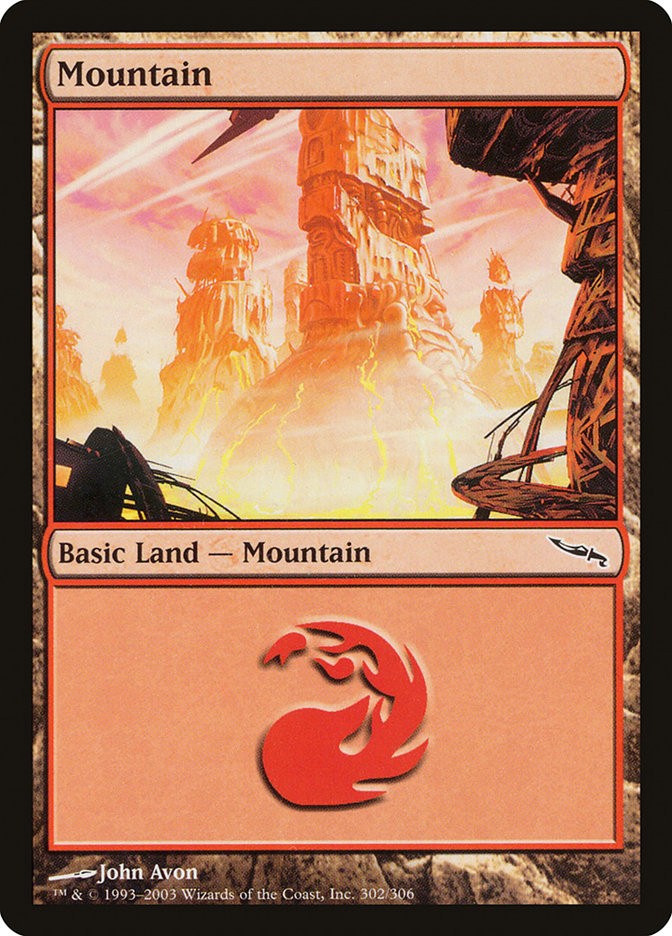 Mountain (302) [Mirrodin] | Nerdhalla Games