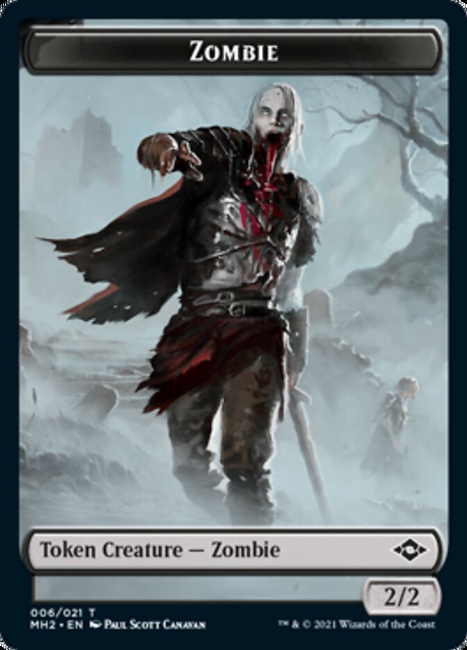 Zombie Token [Modern Horizons 2 Tokens] | Nerdhalla Games