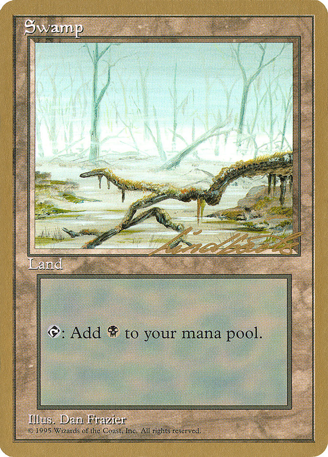 Swamp (ll372) (Leon Lindback) [Pro Tour Collector Set] | Nerdhalla Games