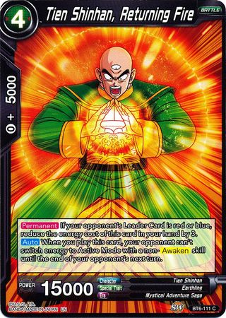 Tien Shinhan, Returning Fire [BT6-111] | Nerdhalla Games