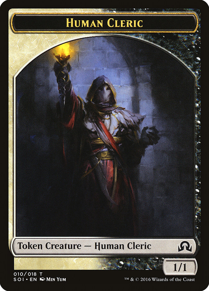 Human Cleric [Shadows over Innistrad Tokens] | Nerdhalla Games