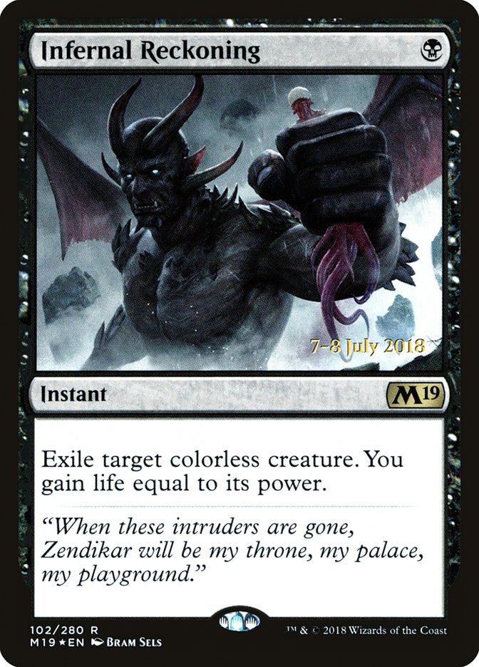 Infernal Reckoning  [Core Set 2019 Prerelease Promos] | Nerdhalla Games