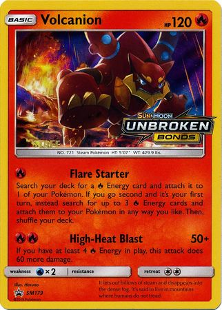 Volcanion (SM179) (Staff Prerelease Promo) [Sun & Moon: Black Star Promos] | Nerdhalla Games