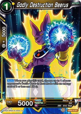 Godly Destruction Beerus (Starter Deck - Rising Broly) [SD8-10] | Nerdhalla Games