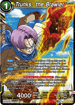 Trunks, the Brawler (BT14-103) [Cross Spirits] | Nerdhalla Games