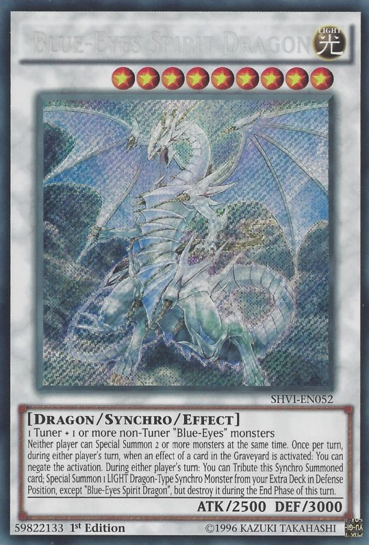 Blue-Eyes Spirit Dragon [SHVI-EN052] Secret Rare | Nerdhalla Games